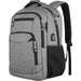 Backpack for Men Large Capacity Waterproof Laptop Interlayer - Grey