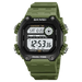 Digital Stopwatch Watch with Dual Time Functionality - Army Green