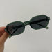 Hexagon Sunglass with UV400 Lenses for Everyday Wear - Green Black