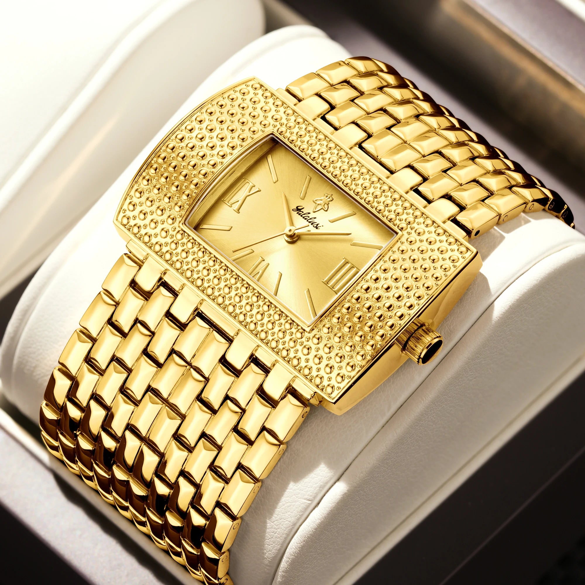 Watch Rectangle Quartz Bracelet for Formal Attire