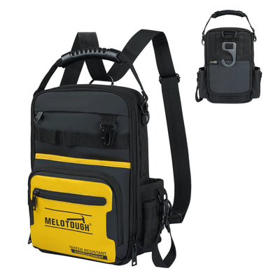 Heavy Duty Tool Backpack with Multi Pocket Storage - Yellow
