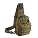 Tactical Sling Backpack with MOLLE System and Pockets - Army Green