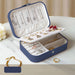 Luxe Petite Jewelry Vault Travel Organizer Case Elite - Navy