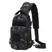 Compact Tactical Chest Bag with MOLLE Pouch for EDC - Black