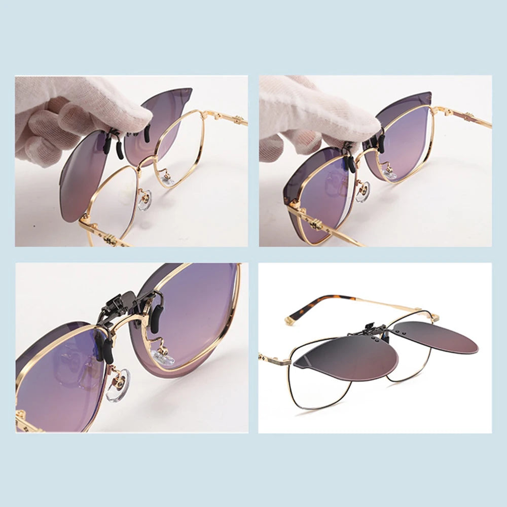 Clip On Sunglasses with Polarized Lenses UV400