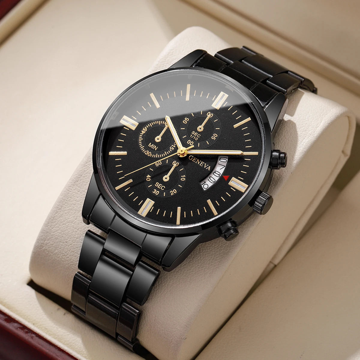 Wristwatch with Chronograph Sub Dials and Date