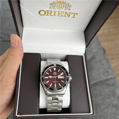 Diver Watch with Luminous Dial Day Date Bracelet