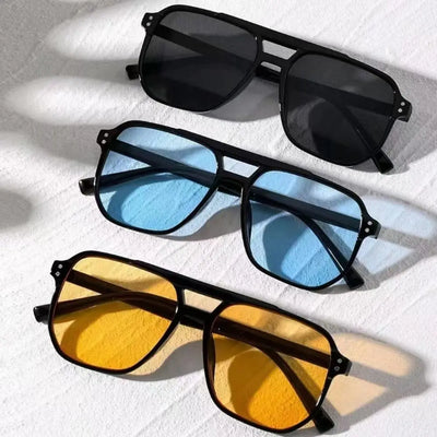 Square Frame Sunglasses UV400 Lenses for Adults