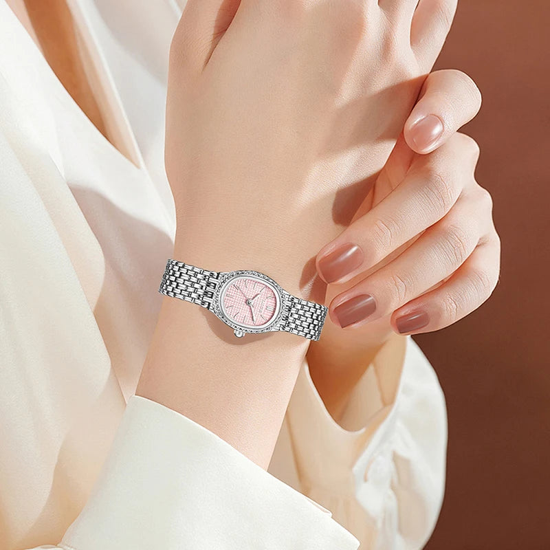 Watch Textured Dial Bracelet Timepiece for Everyday Use