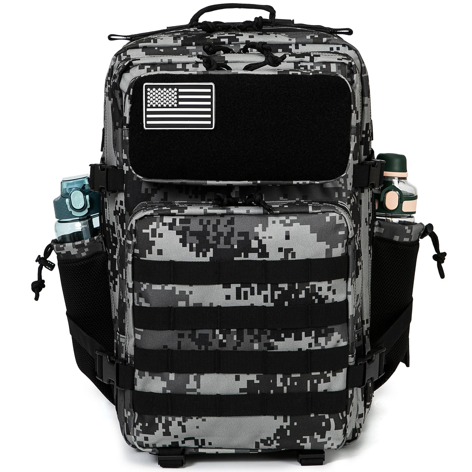 45L Molle Tactical Backpack with Water Bottle Pockets