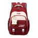 Waterproof Backpack for Kids with Front Pocket Zipper - Red