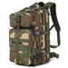 Heavy Duty Tactical Backpack for Outdoor Adventure - Jungle Camo