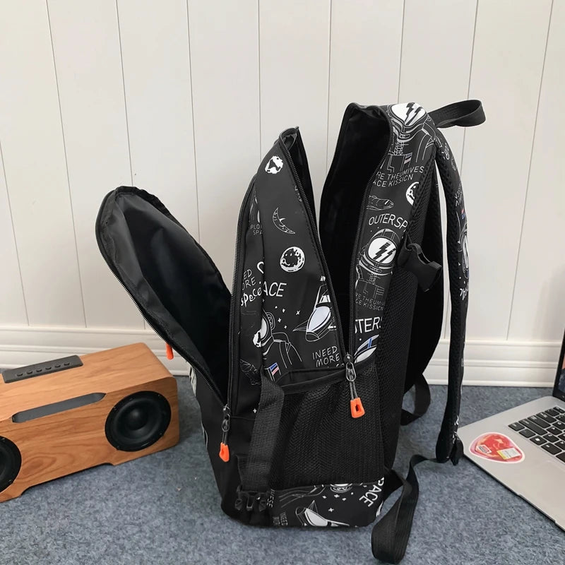 Backpack with Space Print Large Capacity for Travel