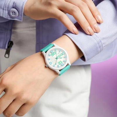 Casual Silicone Strap Watch Analog Digital Timepiece