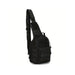 Tactical Sling Backpack with MOLLE Front Pockets - Black