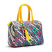 Commuter Crossbody Bag with Vibrant Print Motifs Tassel - Blue