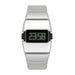 LED Digital Wristwatch Stopwatch Shock Resistant - Silver