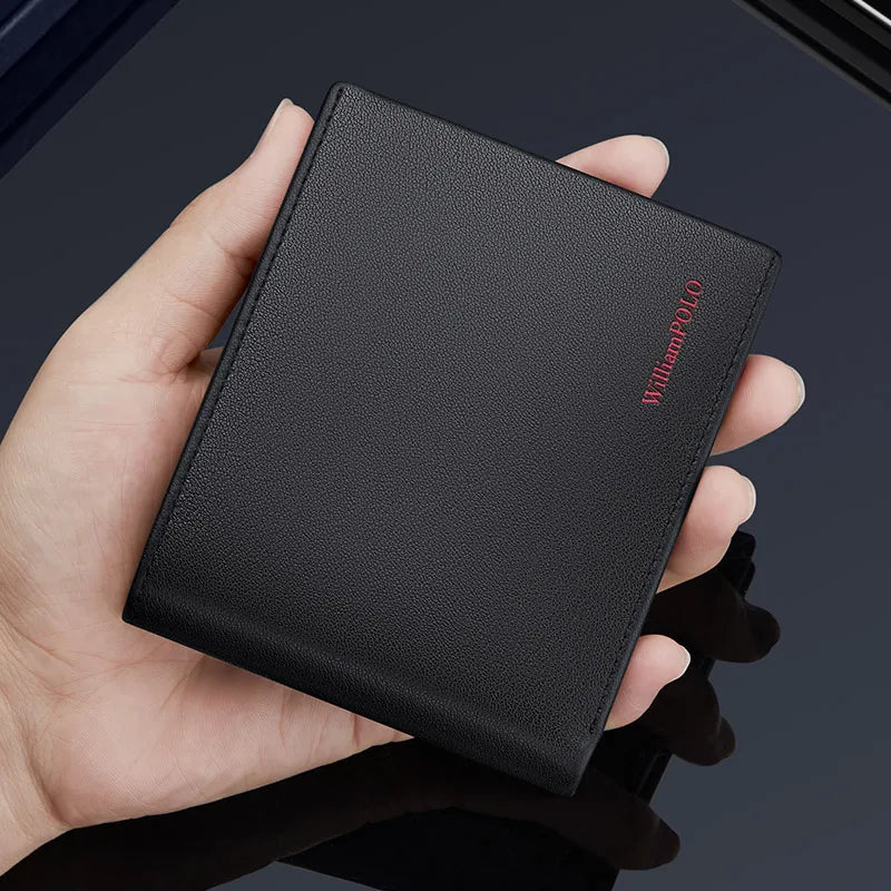 Wallet with Card Slots And Note Compartment ID Window