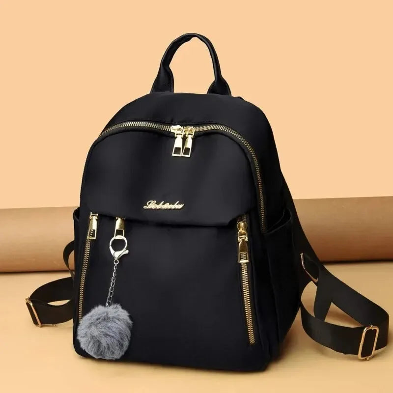 Backpack Harajuku Style Front Zippered Compartment