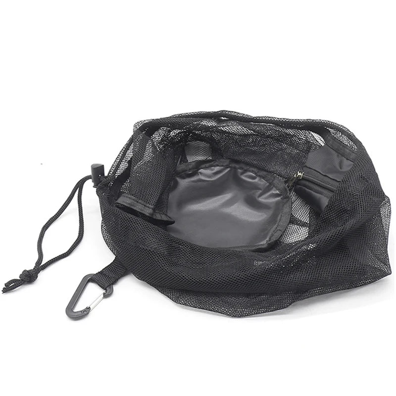 Portable Drawstring Basketball Mesh Bag for Backpack