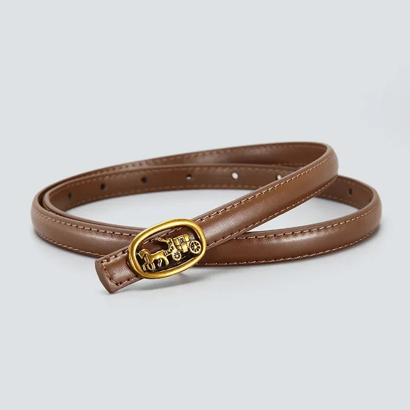 Belt Geometric Buckle for Trousers and Dresses