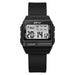 Digital Watch Midsize with Light and Stopwatch - Black
