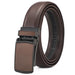 Belt Split Leather with Automatic Buckle Ratchet - Coffee