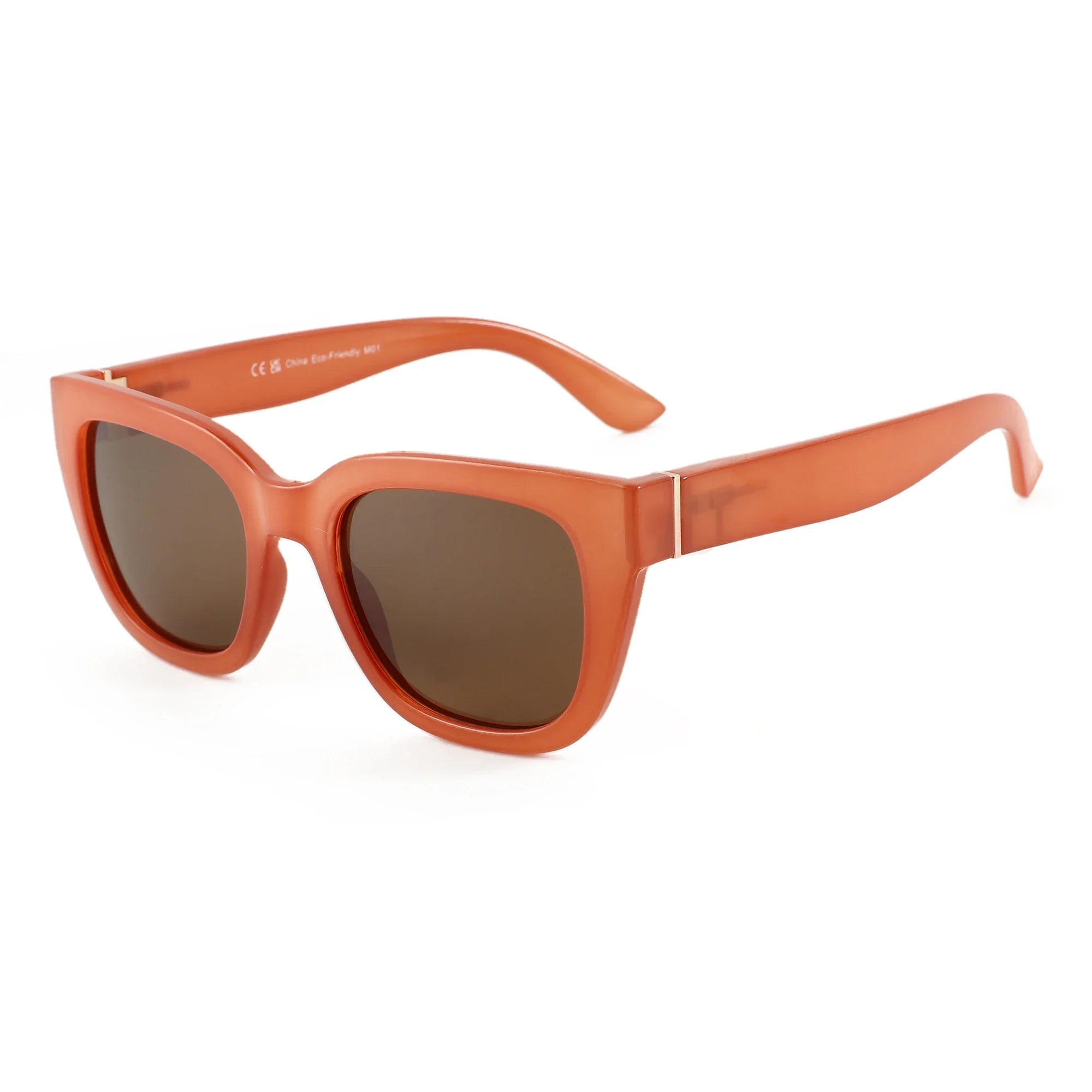 Retro Square Sunglasses with Polarized UV400 Lenses
