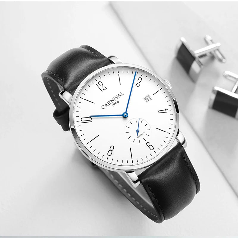 Automatic Wristwatch with Calendar Subdial Classic