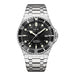 Automatic Diver Watch 300M Water Resistant Luminous - Silver Black