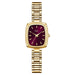 Retro TV Inspired Bracelet Watch Square Case Design - Golden Brown