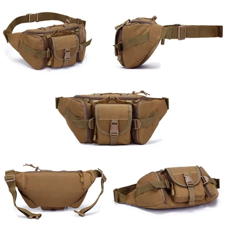 Tactical Waist Bag with Front Pouches for Adventures