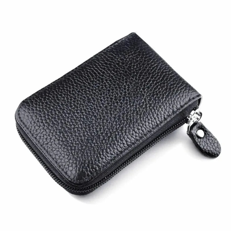 Card Wallet with Zipper And ID Window Minimal