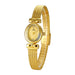 Oval Dial Ladies Bracelet Watch Quartz Movement - Gold