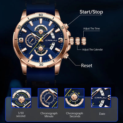 Apex Chronograph Silhouette Wristwatch for Everyday