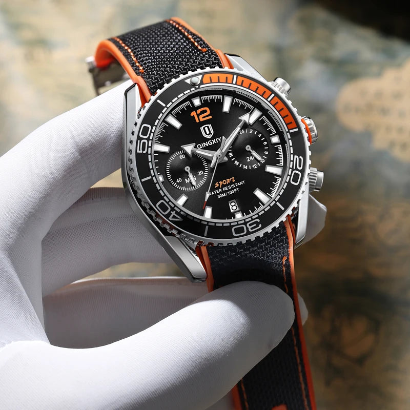 Wristwatch Chronograph Water Resistant Luminous
