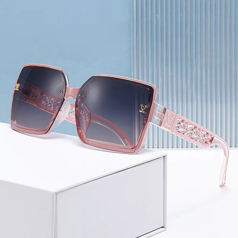 Luxury Square Sunglasses with Gradient Lenses