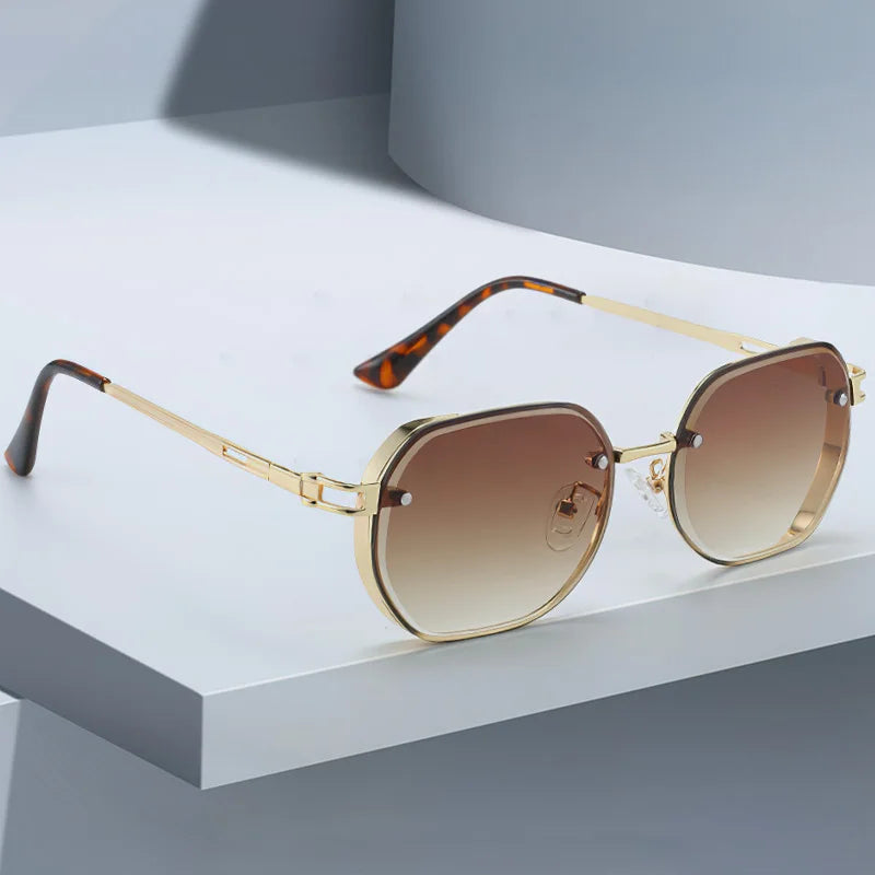 Sunglasses Square Frame with Gradient Lenses Elegance - WO2MEN