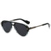 Retro Pilot Sunglass with Double Bridge UV400 - BL/CL/GY