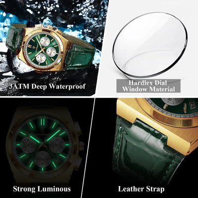 Refined Chronograph Timepiece for Formal Everyday Wear
