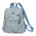 Backpack Large Capacity Tassel Accessory Included - Sky Blue