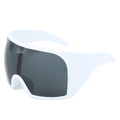 Oversized Shield Sunglasses Wraparound UV400 Lens
