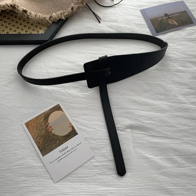 Premium Knot Buckle Wide Belt for Women Waistline