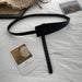 Premium Knot Buckle Wide Belt for Women Waistline - Black