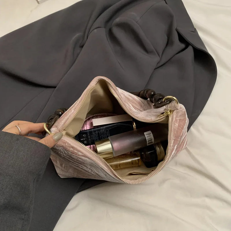 Cotton Canvas Tote Bag with Wooden Bead Handle