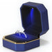 Luxury Ring Box with LED Light for Engagement - Blue
