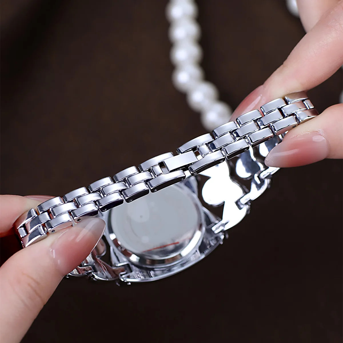 Luxury Ladies Watch Bracelet with Embellished Band