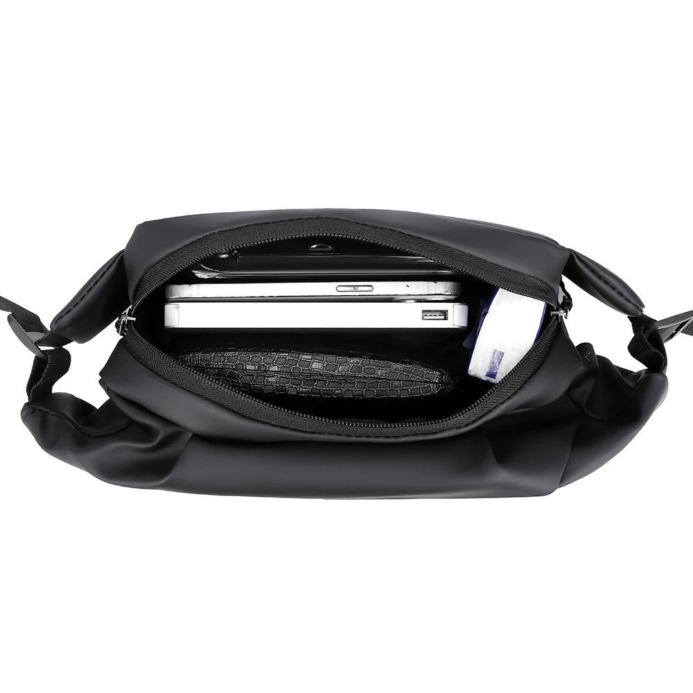 Crossbody Shoulder Bag Large Capacity Zipper Closure