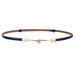 Elegant Decorative Bar Belt with Sphere Charm - Blue