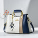 Handbag Top Handle Satchel for Everyday Essentials - White Blue